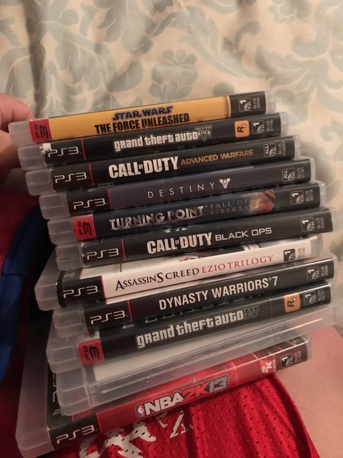 Lot of 11 games for sale for ps3