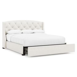 Jordan Espresso King Storage Shelter Bed (54" H)