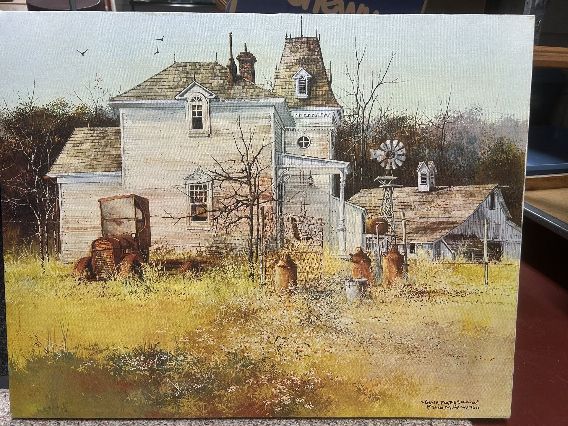 Canvas Farmhouse Picture
