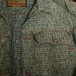 DIESEL Monogram Denim Jacket Men’s Size S