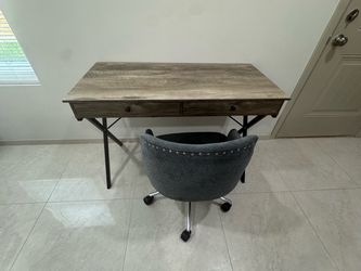 Desk with chair