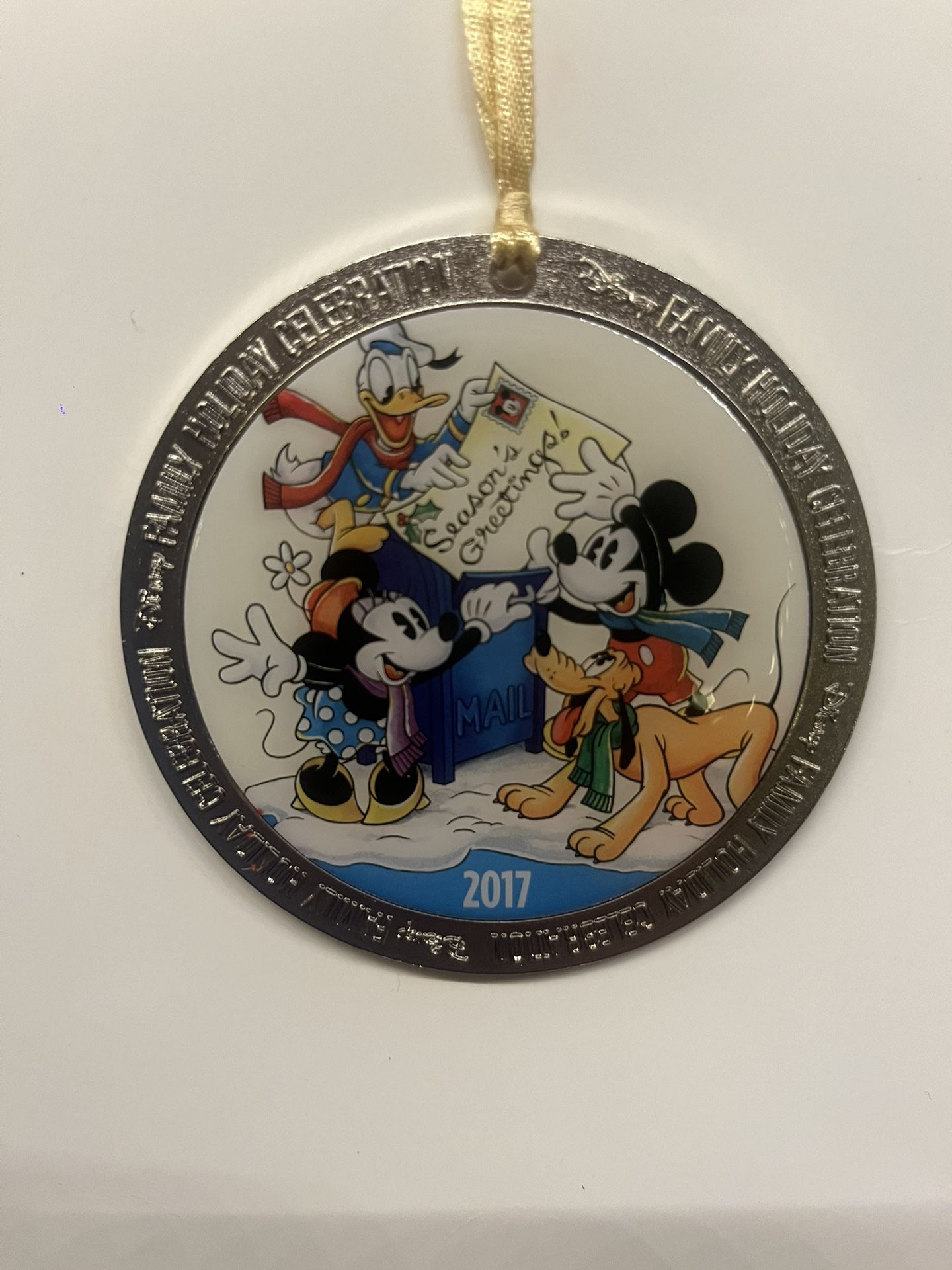 2017 Christmas Holiday Celebration Disney Ornament Pin 