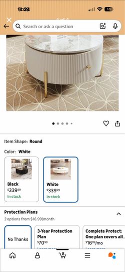 Round coffee table