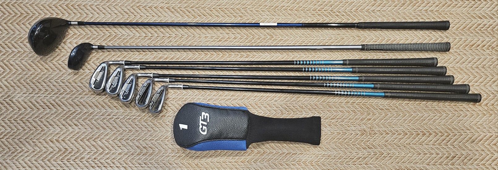 Adams Golf Set GT3 Driver, Tight Lies Fairway Wood and a40S R Irons