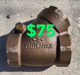 FAIRBANKS Bronze Check Valve 200-S 400-WOG. Used Good Condition. 

$75