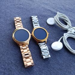 Smart watch 42mm fossil All rose gold or gold & Silver... Galaxy Active 2 40mm Rose Gold with Gold or Silver & rose gold. Any watch $100! With charger