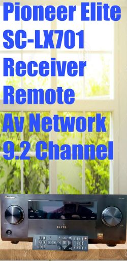 Pioneer Elite SC-LX701 AV Network Receiver & Original Remote 9.2 Channel Suround Sound Wireless