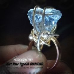 20ct Raw TYPE2A FLAWLESS DIAMOND (High End Gem Investment) Unbelievable Low Cost To You!