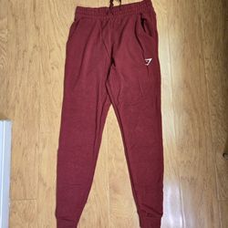 Gymshark Red Joggers Size Small
