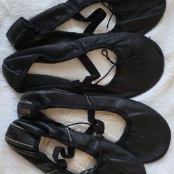 Ballet/Dance Leather Shoes Size 3 and 4