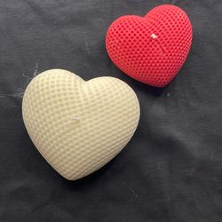 Tow Hearts Candles