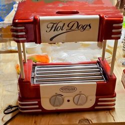Nostalgic Electronics Hot Dog Cooker w/Bun Warmer