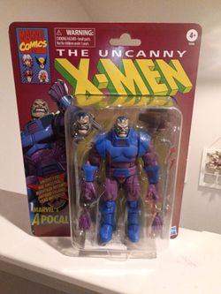 Hasbro Marvel Legends Apocalypse Deluxe Retro Uncanny X-Men 6 Inch Figure. (3)