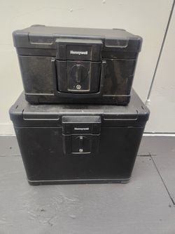 2 Unlocked Honeywell safes NO KEYS