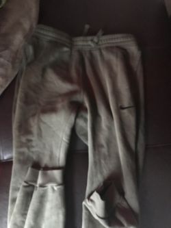 Green Nike joggers
