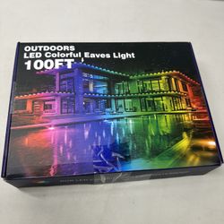 100FT Permanent Outdoor RGB Lights, Waterproof Smart LED Eaves Lights