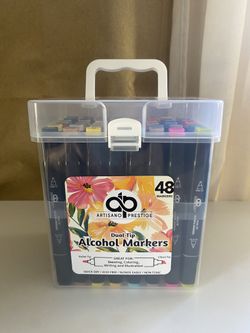 48 Dual Tip Alcohol Markers, New