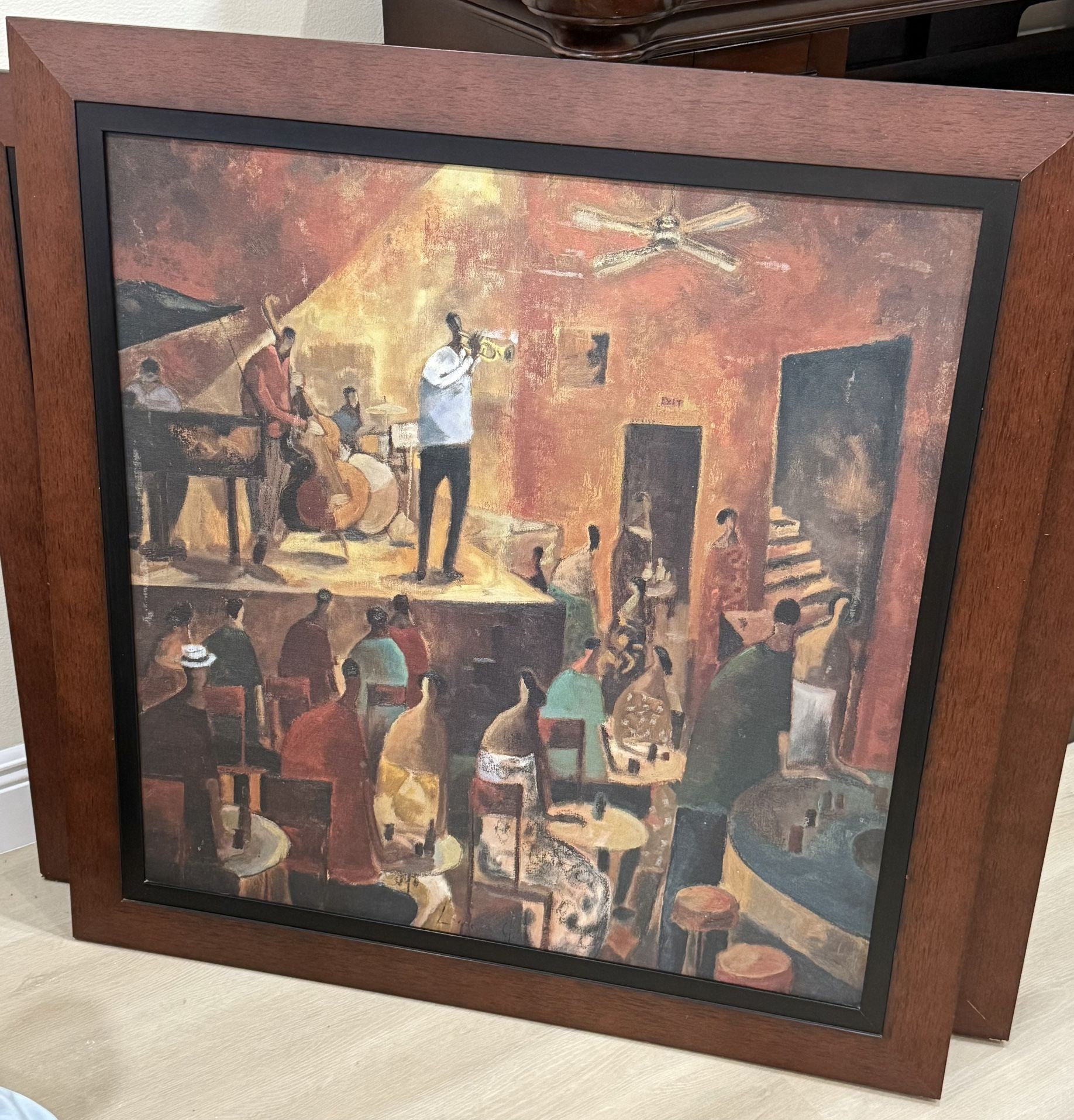 Oil Painting In Wooden Frame