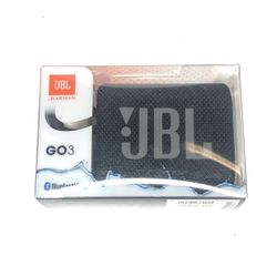 JBL Go 3 Portable Waterproof Bluetooth Speaker (Black)