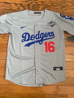 Grey Los Angeles dodgers will smith World Series jersey