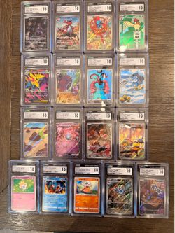 CGC Gem Mint 10 graded Pokemon card slabs