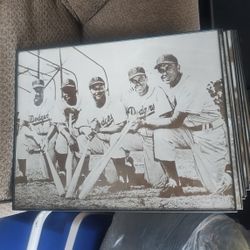 Baseball Picture Frames Dodgers Yankees Black And White 11 In X 14 In