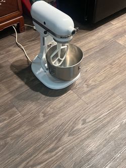 RARE VTG Hobart KitchenAid K5-A 300W 5Qt Bowl-Lift Stand Mixer w/ Extras - White