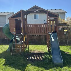 KidKraft Backyard Swing And Slide Set