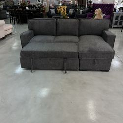Sectional Sleeper W/storage ✨ Take It Home 🏠 With $10 Down 