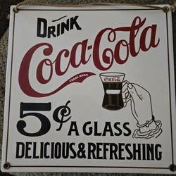Coca-Cola Porcelain Sign