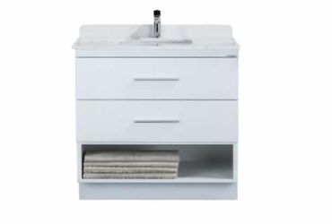 36" PVC White Vanity