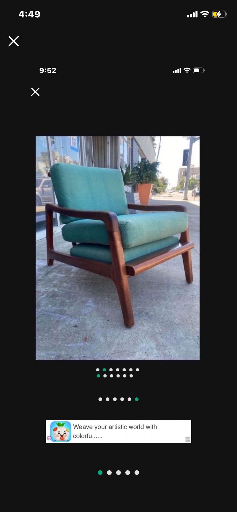 Antique Chair All Cushions Come Right Off