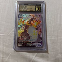 Pristine 10 Cgc Grader, Charizard Vmax