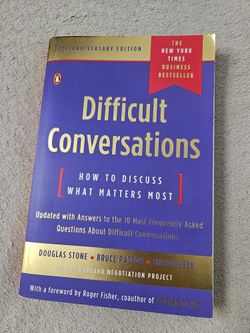 Difficult Conversations Book