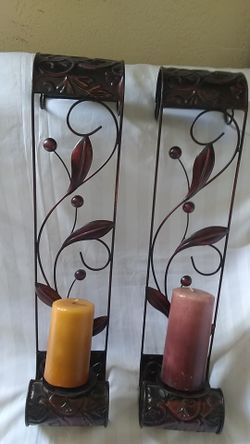 2 candles holder 24"tall
