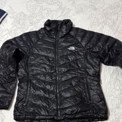 WOMENS LARGE NORTH FACE 550 PUFFER JACKET COAT BLACK