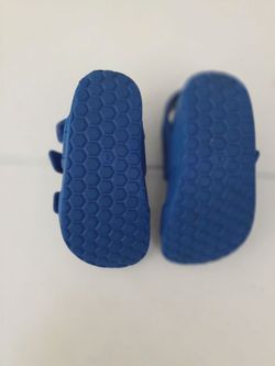 Blue Baby Sandals with Velcro Strap