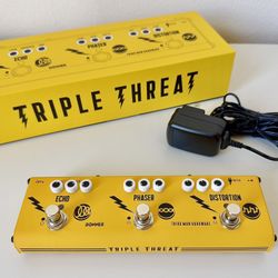 Triple Threat Effects Pedal (LIMITED EDITION YELLOW) 15% OFF!! 