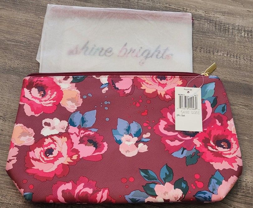 NWT Makeup Bag 2 Piece Set From Macy's