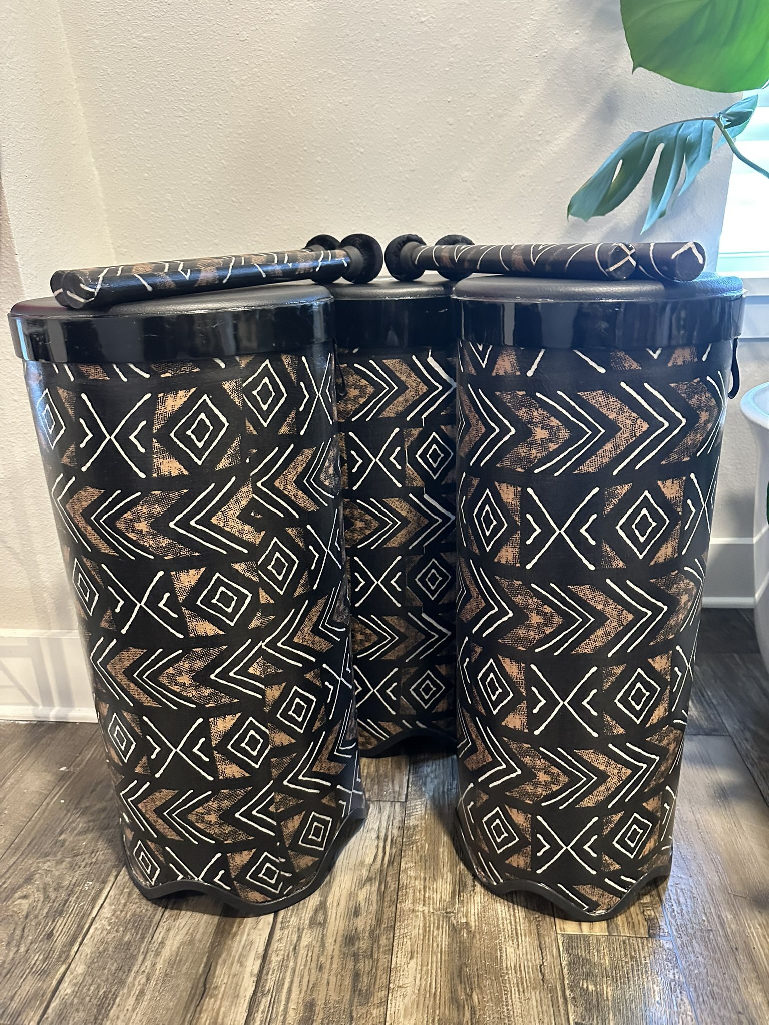 Meinl 3 Bass Drum Set With Mallets & Case