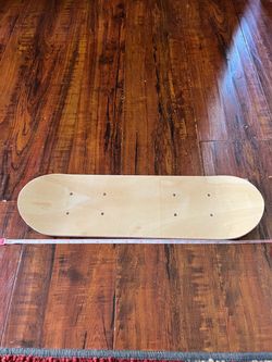 natural wood blank skateboard deck 16 inches long
