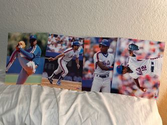 1980s Mets Glossy Photo Prints Lot – Gooden, Strawberry & More