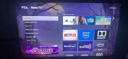 TCL 55inch 4k led hdr