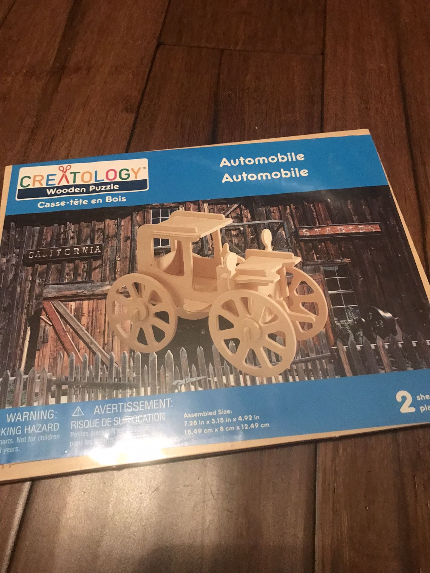 Brand New Wooden Puzzles Dinosaur And Model T Car Creatology