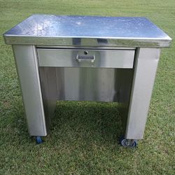 Commercial All Stainless Steel Table on Wheels!