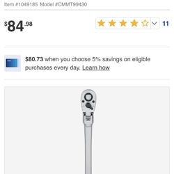 Brand New Craftmen 1/2 Flex Head Ratchet 