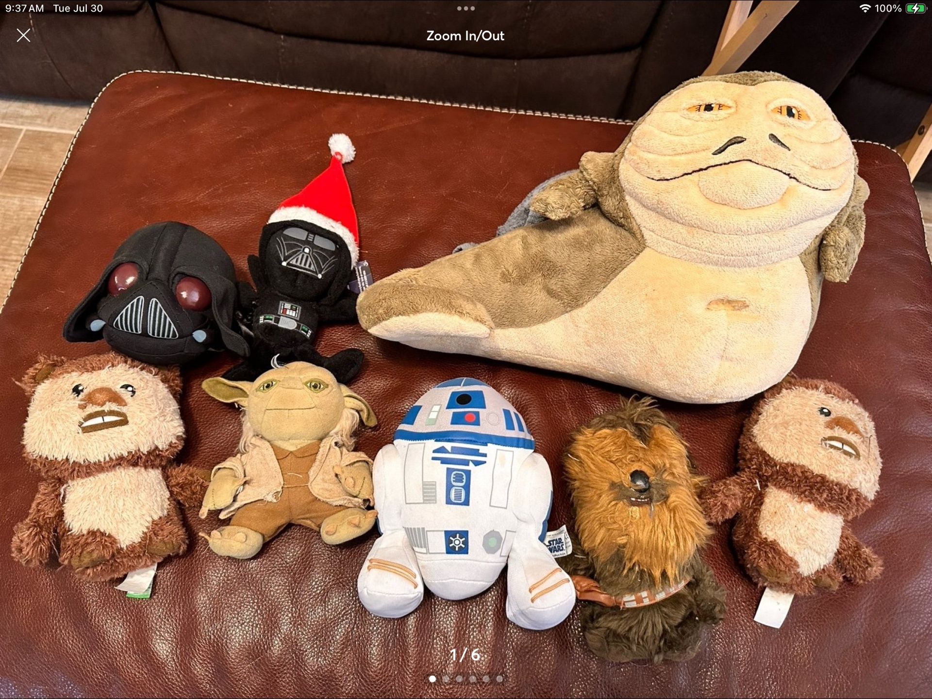 Star Wars Lot of 8 Plush Toys