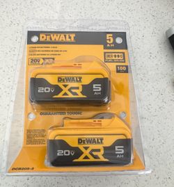 Dewalt 20V 5amp (2 pack) Battery