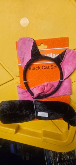 New Black Cat Halloween Costume Accessory Set