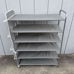 5-Tier Shoe Organizer with Side Pockets
